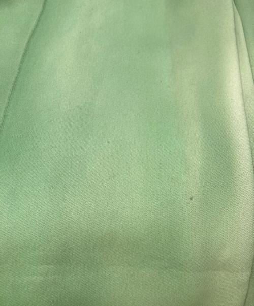 TAAKK（ターク）TAAKK (ターク) LEATHER COATING SLACKS グリーン サイズ:	SIZE Mの古着・服飾アイテム