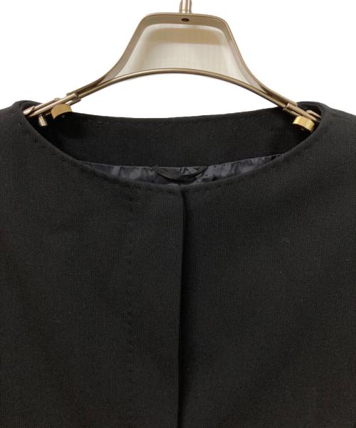 MaxMara（マックスマーラ）MaxMara (マックスマーラ) ノーカラージャケット ブラック サイズ:SIZE 40の古着・服飾アイテム