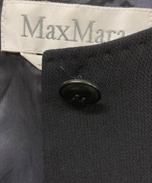 MaxMara（マックスマーラ）MaxMara (マックスマーラ) ノーカラージャケット ブラック サイズ:SIZE 40の古着・服飾アイテム