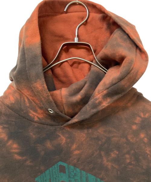 YUKI HASHIMOTO（ユウキハシモト）YUKI HASHIMOTO (ユウキハシモト) TIEDIE PRINTED HOODIE ブラウン サイズ:	SIZE Lの古着・服飾アイテム