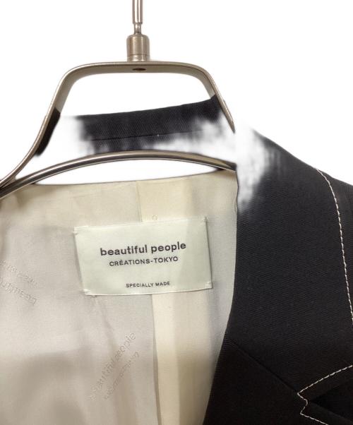 beautiful people（ビューティフルピープル）beautiful people (ビューティフルピープル) ウールジャケット ブラック サイズ:	SIZE 40の古着・服飾アイテム