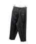 beautiful people (ビューティフルピープル) wool gabardine one tuck tapered pants ブラック×イエロー サイズ:SIZE 38：5000円