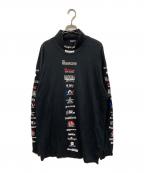 BALENCIAGAバレンシアガ）の古着「Multi Logo Turtle Neck Long Sleeve」｜ブラック