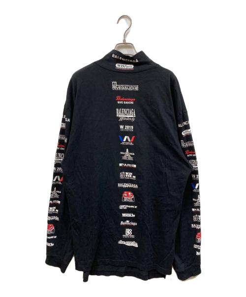 BALENCIAGA（バレンシアガ）BALENCIAGA (バレンシアガ) Multi Logo Turtle Neck Long Sleeve ブラック サイズ:SIZE Lの古着・服飾アイテム