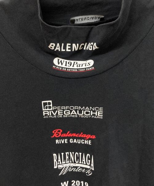 BALENCIAGA（バレンシアガ）BALENCIAGA (バレンシアガ) Multi Logo Turtle Neck Long Sleeve ブラック サイズ:SIZE Lの古着・服飾アイテム