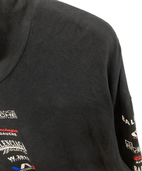 BALENCIAGA（バレンシアガ）BALENCIAGA (バレンシアガ) Multi Logo Turtle Neck Long Sleeve ブラック サイズ:SIZE Lの古着・服飾アイテム
