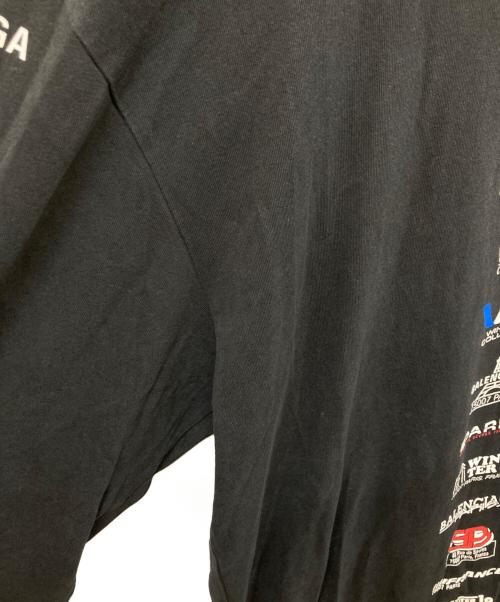 BALENCIAGA（バレンシアガ）BALENCIAGA (バレンシアガ) Multi Logo Turtle Neck Long Sleeve ブラック サイズ:SIZE Lの古着・服飾アイテム