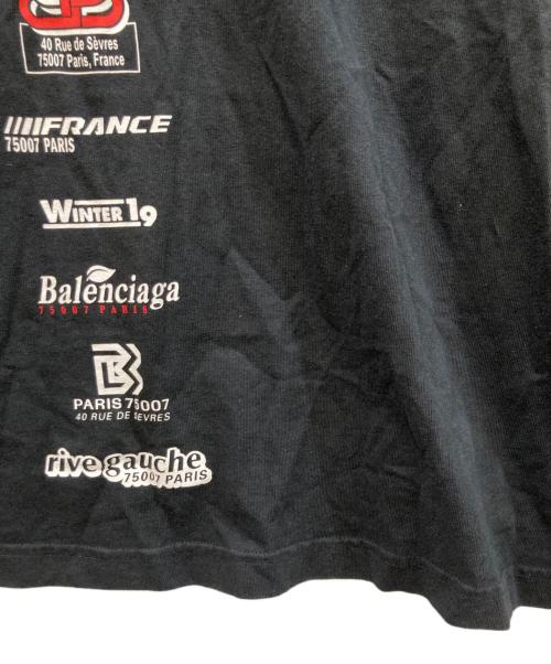 BALENCIAGA（バレンシアガ）BALENCIAGA (バレンシアガ) Multi Logo Turtle Neck Long Sleeve ブラック サイズ:SIZE Lの古着・服飾アイテム