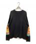 stussy (ステューシー) NO VACANCY INN (ノーバカンシーイン) タイダイデザインセーター ブラック サイズ:	SIZE L：8000円