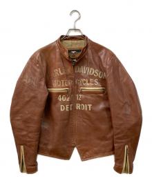 HARLEY-DAVIDSON（ハーレーダビッドソン）の古着「レザージャケット」｜ブラウン