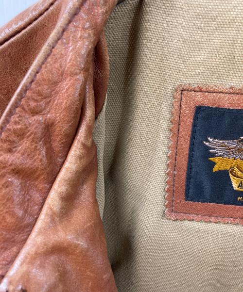 HARLEY-DAVIDSON（ハーレーダビッドソン）HARLEY-DAVIDSON (ハーレーダビッドソン) レザージャケット ブラウン サイズ:	SIZE Lの古着・服飾アイテム