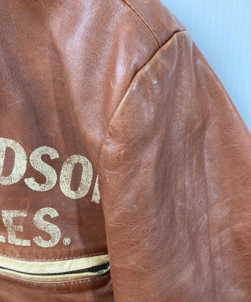 HARLEY-DAVIDSON（ハーレーダビッドソン）HARLEY-DAVIDSON (ハーレーダビッドソン) レザージャケット ブラウン サイズ:	SIZE Lの古着・服飾アイテム