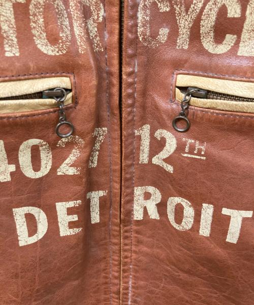 HARLEY-DAVIDSON（ハーレーダビッドソン）HARLEY-DAVIDSON (ハーレーダビッドソン) レザージャケット ブラウン サイズ:	SIZE Lの古着・服飾アイテム