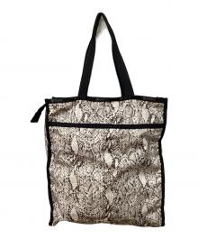 LeSportsac（レスポートサック）の古着「パイソン柄トートバッグ」｜グレー