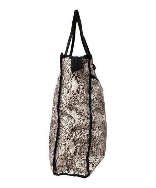 LeSportsac（レスポートサック）LeSportsac (レスポートサック) パイソン柄トートバッグ グレーの古着・服飾アイテム
