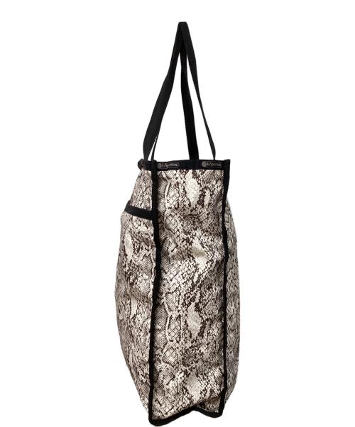 LeSportsac（レスポートサック）LeSportsac (レスポートサック) パイソン柄トートバッグ グレーの古着・服飾アイテム