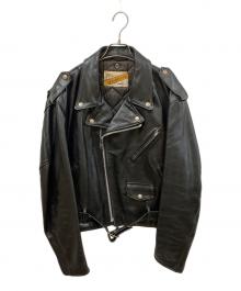 Schott（ショット）の古着「ダブルライダースジャケット」｜ブラック