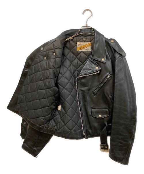 Schott（ショット）Schott (ショット) ダブルライダースジャケット ブラック サイズ:SIZE 46の古着・服飾アイテム