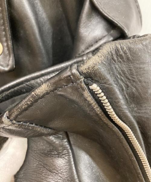 Schott（ショット）Schott (ショット) ダブルライダースジャケット ブラック サイズ:SIZE 46の古着・服飾アイテム