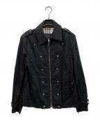 BURBERRY BLACK LABELバーバリーブラックレーベル）の古着「ナポレオンジャケット」｜ブラック