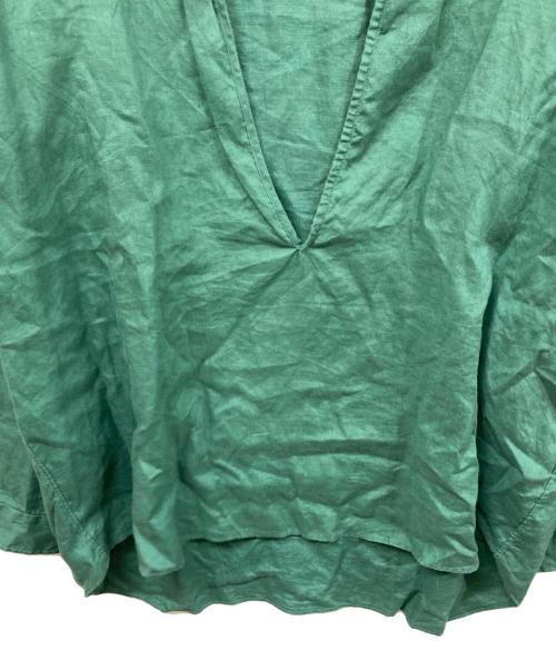 EDIFICE（エディフィス）EDIFICE (エディフィス) リネンスキッパーシャツ グリーン サイズ:	SIZE Lの古着・服飾アイテム