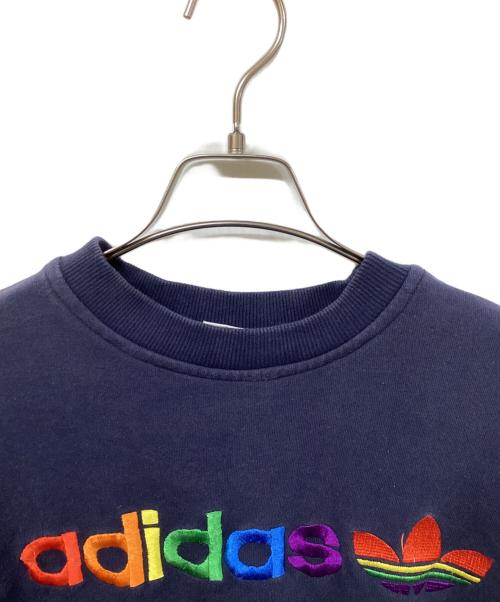 adidas（アディダス）adidas (アディダス) 古着ロゴスウェット ネイビー サイズ:	SIZE Mの古着・服飾アイテム