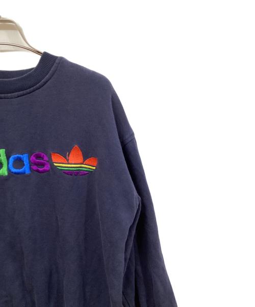 adidas（アディダス）adidas (アディダス) 古着ロゴスウェット ネイビー サイズ:	SIZE Mの古着・服飾アイテム