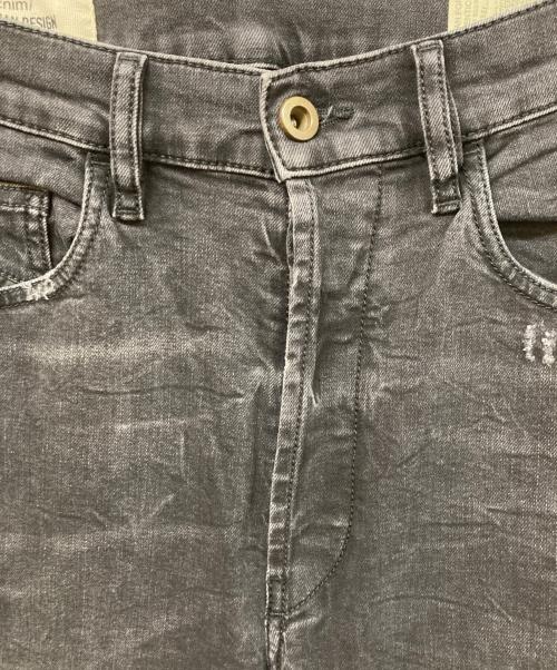 DIESEL（ディーゼル）DIESEL (ディーゼル) D-EETARダメージ加工デニムパンツ ブラック サイズ:SIZE 30の古着・服飾アイテム