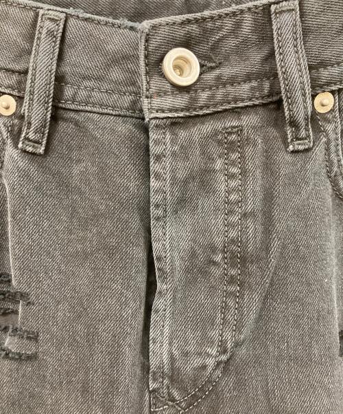 DIESEL（ディーゼル）DIESEL (ディーゼル) ダメージ加工デニムパンツ ブラック サイズ:SIZE 30の古着・服飾アイテム