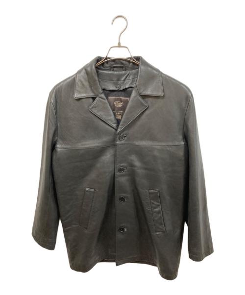 COACH（コーチ）COACH (コーチ) レザーカーコート ブラック サイズ:	SIZE Sの古着・服飾アイテム