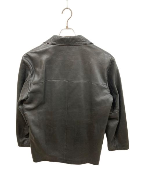 COACH（コーチ）COACH (コーチ) レザーカーコート ブラック サイズ:	SIZE Sの古着・服飾アイテム