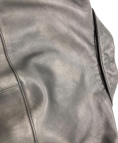 COACH（コーチ）COACH (コーチ) レザーカーコート ブラック サイズ:	SIZE Sの古着・服飾アイテム