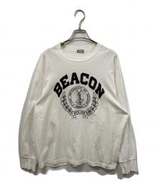 kolor/BEACON（カラービーコン）の古着「カレッジロングスリーブTシャツ」｜ホワイト