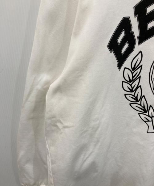 kolor/BEACON（カラービーコン）kolor/BEACON (カラービーコン) カレッジロングスリーブTシャツ ホワイト サイズ:	SIZE 1の古着・服飾アイテム