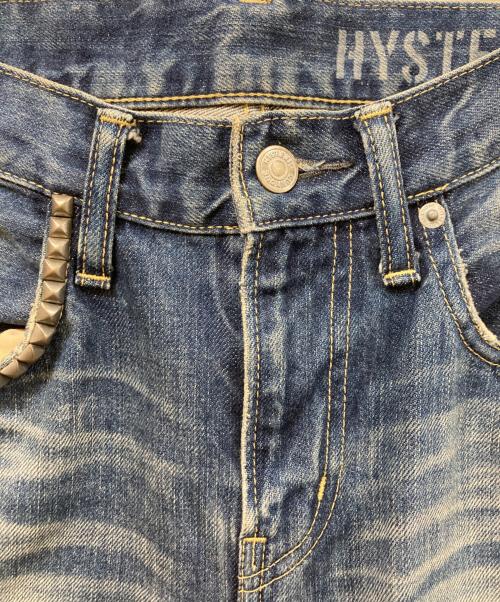 Hysteric Glamour（ヒステリックグラマー）Hysteric Glamour (ヒステリックグラマー) RSM加工 デニム スリム ストレート PT インディゴ サイズ:SIZE 30の古着・服飾アイテム