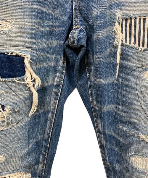 Hysteric Glamour（ヒステリックグラマー）Hysteric Glamour (ヒステリックグラマー) RSM加工 デニム スリム ストレート PT インディゴ サイズ:SIZE 30の古着・服飾アイテム
