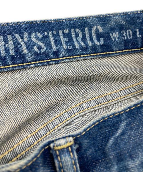 Hysteric Glamour（ヒステリックグラマー）Hysteric Glamour (ヒステリックグラマー) RSM加工 デニム スリム ストレート PT インディゴ サイズ:SIZE 30の古着・服飾アイテム