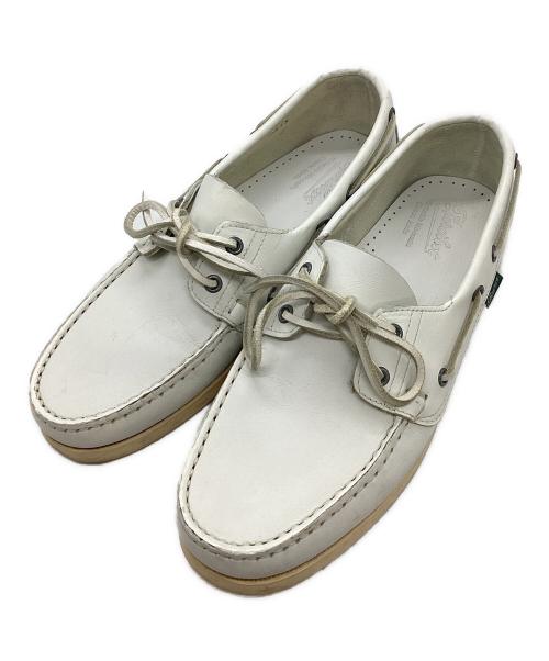 PARABOOT（パラブーツ）PARABOOT (パラブーツ) デッキシューズ ホワイト サイズ:SIZE 7の古着・服飾アイテム