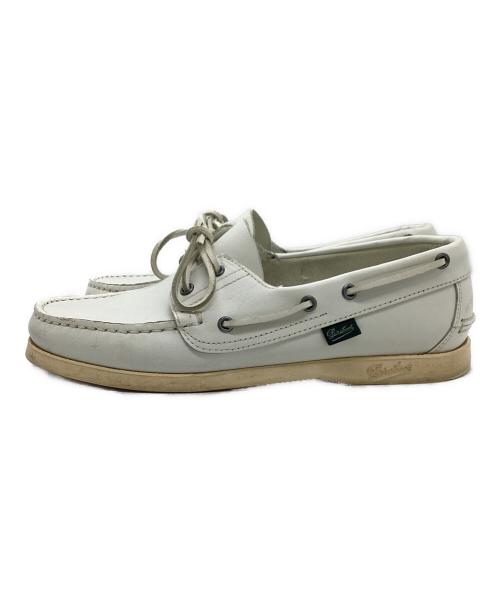PARABOOT（パラブーツ）PARABOOT (パラブーツ) デッキシューズ ホワイト サイズ:SIZE 7の古着・服飾アイテム