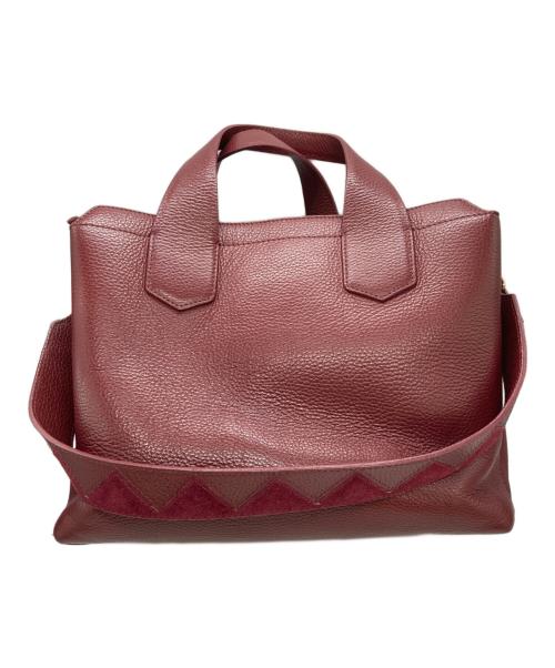 IACUCCI（イアクッチ）IACUCCI (イアクッチ) 2WAYスウェード切替バッグ レッドの古着・服飾アイテム