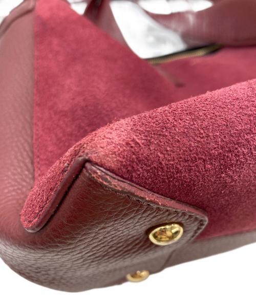 IACUCCI（イアクッチ）IACUCCI (イアクッチ) 2WAYスウェード切替バッグ レッドの古着・服飾アイテム