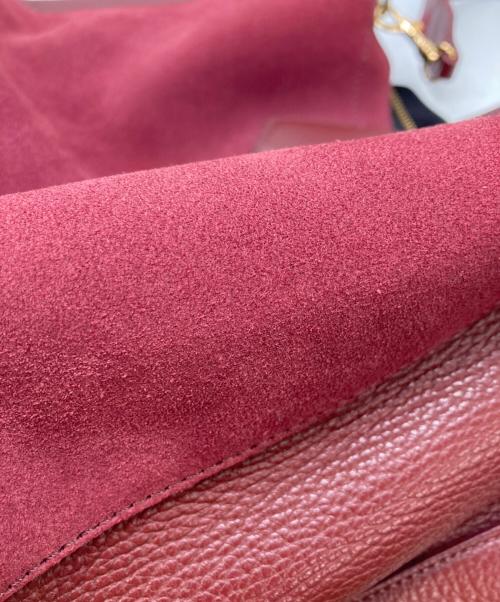 IACUCCI（イアクッチ）IACUCCI (イアクッチ) 2WAYスウェード切替バッグ レッドの古着・服飾アイテム