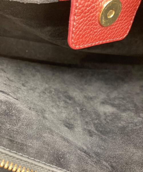 IACUCCI（イアクッチ）IACUCCI (イアクッチ) 2WAYスウェード切替バッグ レッドの古着・服飾アイテム