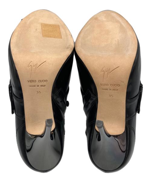 GIUSEPPE ZANOTTI（ジュゼッペザノッティ）GIUSEPPE ZANOTTI (ジュゼッペザノッティ) ピンヒールブーティ ブラック サイズ:	SIZE 35の古着・服飾アイテム
