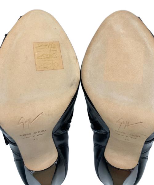 GIUSEPPE ZANOTTI（ジュゼッペザノッティ）GIUSEPPE ZANOTTI (ジュゼッペザノッティ) ピンヒールブーティ ブラック サイズ:	SIZE 35の古着・服飾アイテム