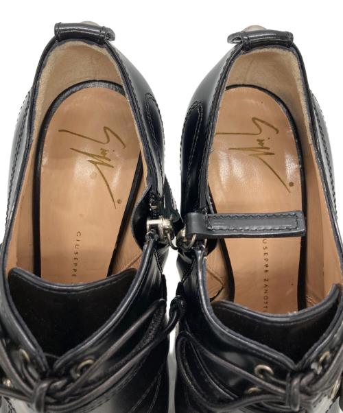 GIUSEPPE ZANOTTI（ジュゼッペザノッティ）GIUSEPPE ZANOTTI (ジュゼッペザノッティ) ピンヒールブーティ ブラック サイズ:	SIZE 35の古着・服飾アイテム