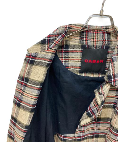 CABAN（キャバン）CABaN (キャバン) タータンチェック ステンカラーコート マルチカラー サイズ:	SIZE Mの古着・服飾アイテム