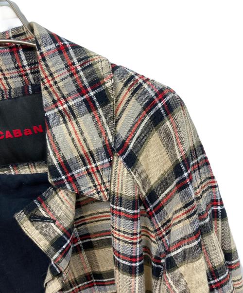 CABAN（キャバン）CABaN (キャバン) タータンチェック ステンカラーコート マルチカラー サイズ:	SIZE Mの古着・服飾アイテム