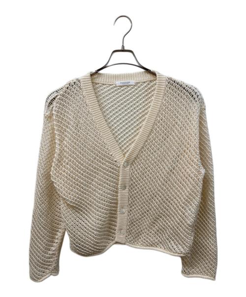 MACPHEE（マカフィー）MACPHEE (マカフィー) メッシュコットンカーディガン アイボリー サイズ:SIZE Sの古着・服飾アイテム