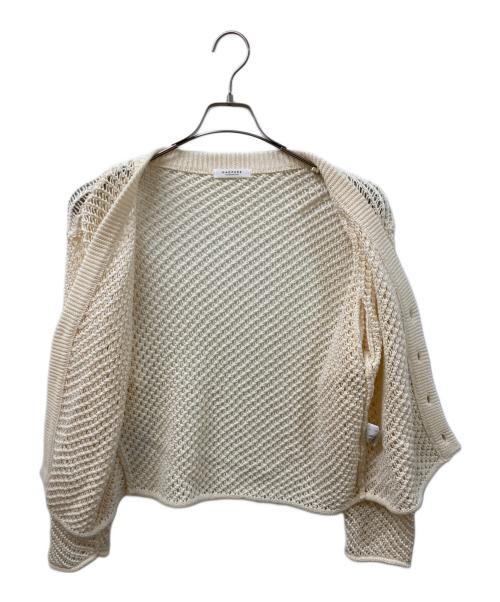 MACPHEE（マカフィー）MACPHEE (マカフィー) メッシュコットンカーディガン アイボリー サイズ:SIZE Sの古着・服飾アイテム